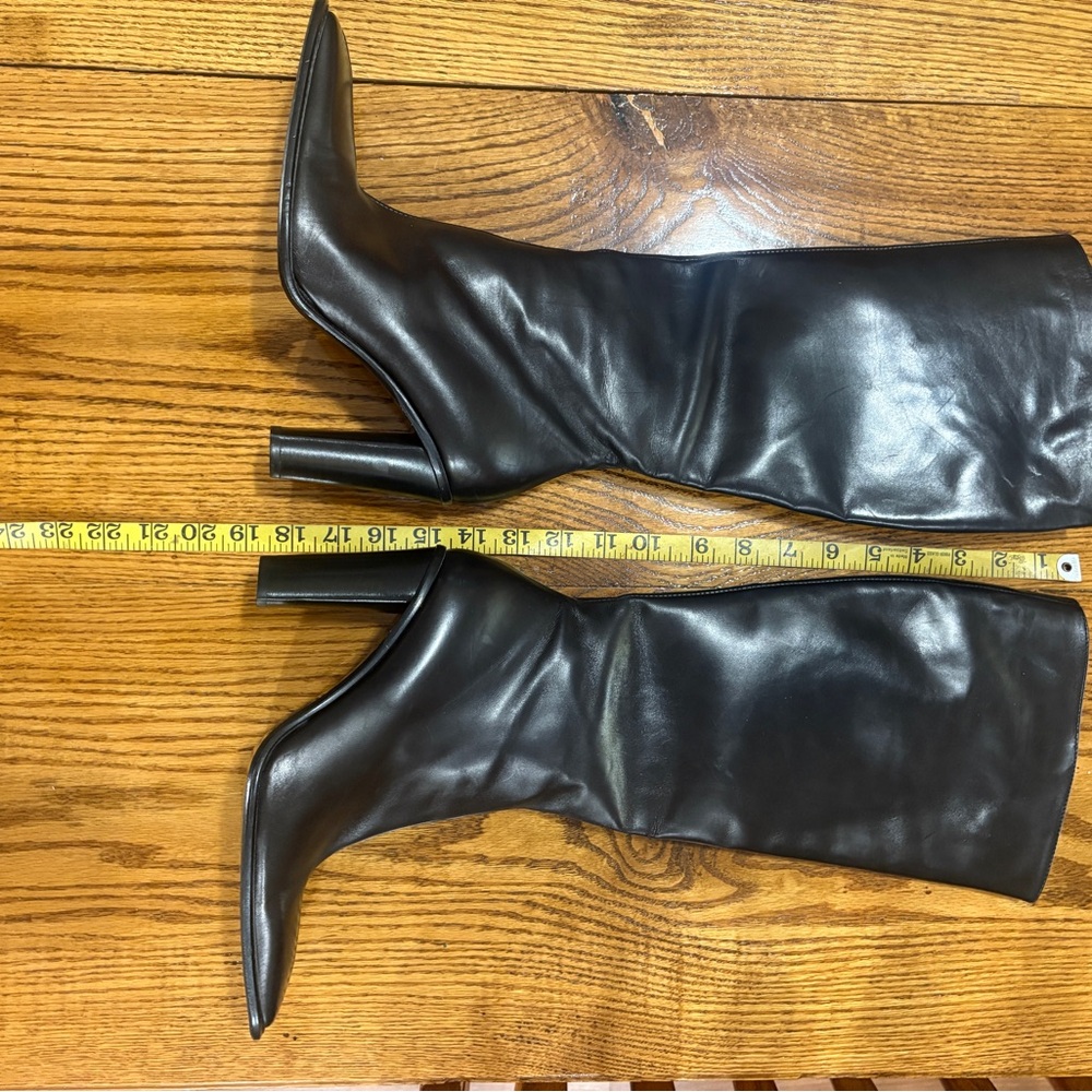 Aldo Black Heeled Leather Boots
